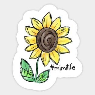 Vintage Mimi Life Sunshin Sunflower Happy Holiday Vacation Sticker